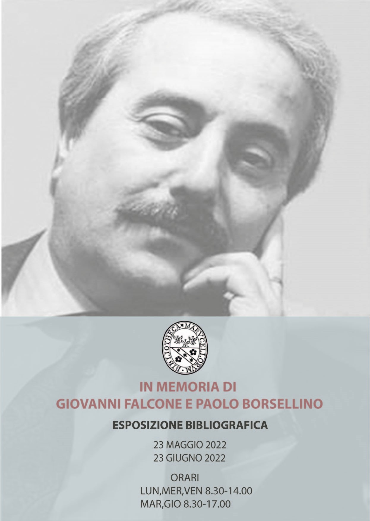 BIBLIOTECA = LEGALITA'. In memoria di Giovanni Falcone e Paolo Borsellino